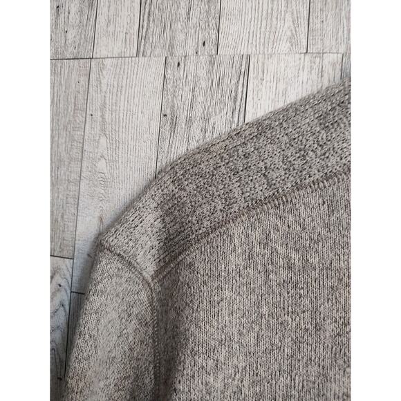 G. H. Bass & Co. Man Gray Pullover Sweater Size XLarge long sleeves Button up - Picture 5 of 10